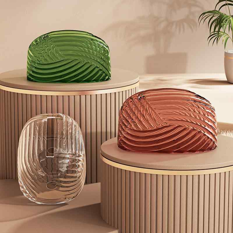 ティッシュボックス 北欧風 卓上 詰め替え 替え 詰替 おしゃれ かわいい リビング ダイニング トイレ 寝室 多用途 プラスチック 透明 レッド グリーン