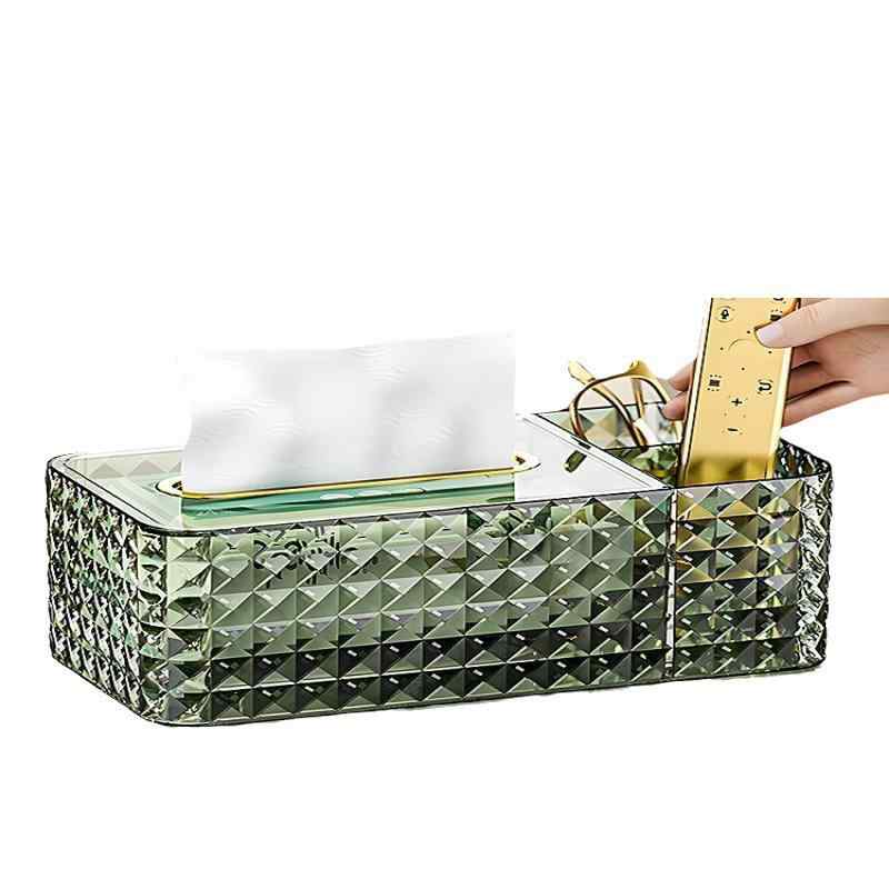 ・素材: プラスチック・用途: 抽取式紙巾・場所: リビング・色: 透明, 墨緑, 琥珀色・スタイル: 轻奢・機能: 多用途・個数: 60個