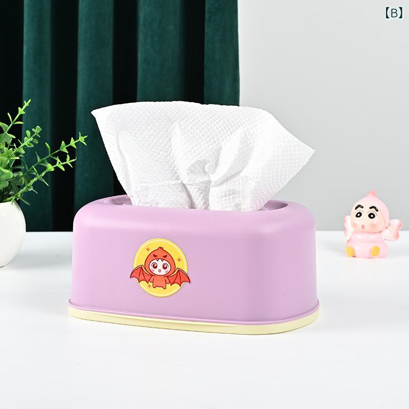 ティッシュボックス 広告用 家庭用 業務用 卓上 車載 シンプル PP製 ロゴ印刷可能 グリーン パープル ブルー [2]