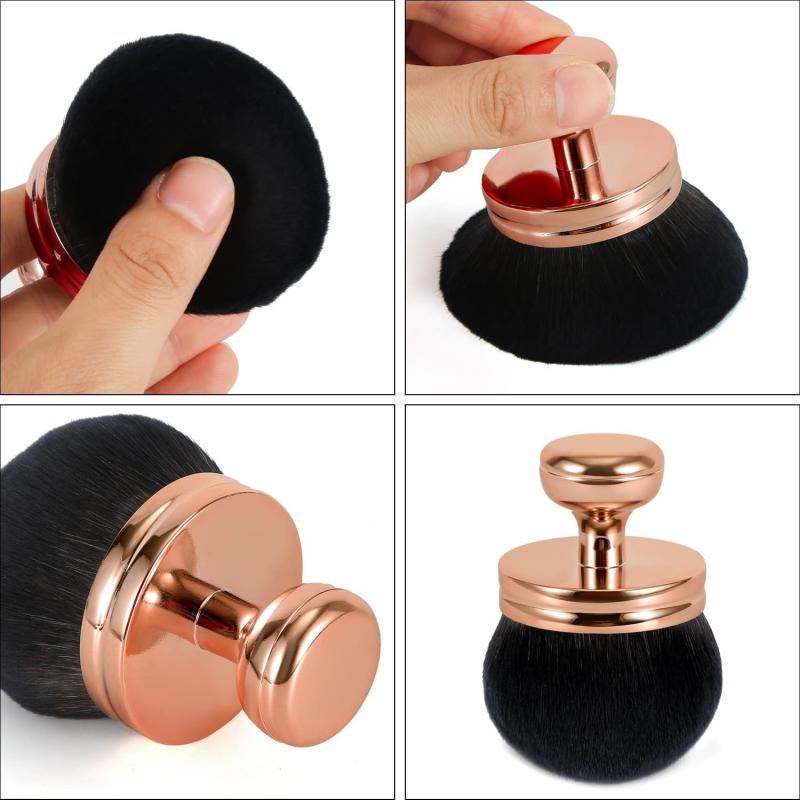 メイクブラシ ボディーブラシ 超 বড়サイズ 人工毛 柔らかい 多機能 パウダーブラシ 首 デコルテ 脚 背..