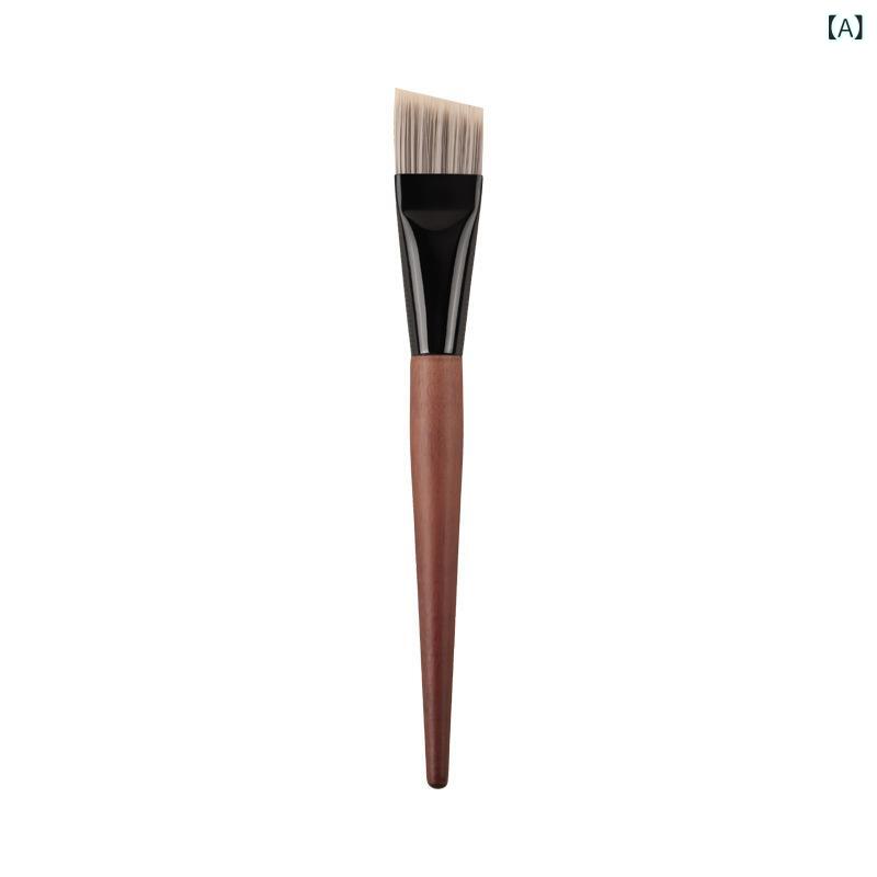 ファンデーションブラシ レディース チークブラシ 斜めカット 人工繊維 超 мягкий フェイスブラシ メイクブラシ 単品