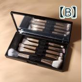 メイクブラシ 4本セット 携帯用 小型麻雀モチーフ ダブルヘッド アイシャドウブラシ 鼻影ブラシ コンシ..