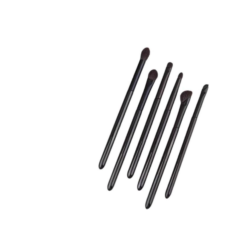 メイクブラシ 6本セット 羊毛 アイシャドウブラシ 動物毛 アイメイク ぼかしブラシ 涙袋ブラシ ポイン..