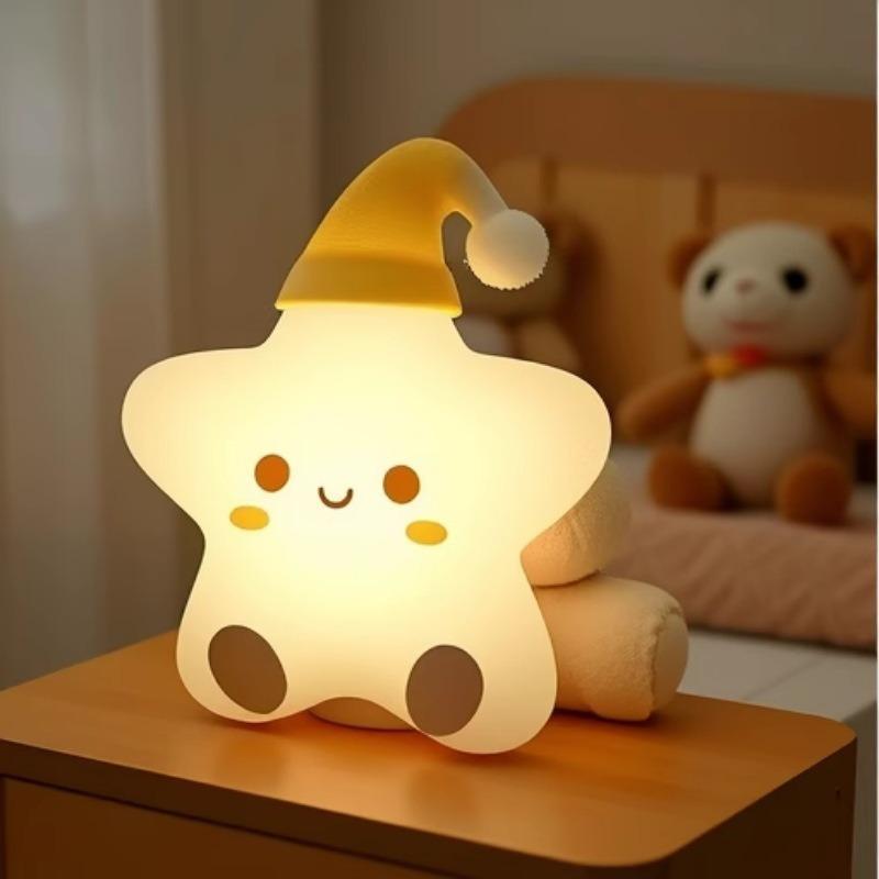 ナイトライト 子供部屋 ベッドサイドランプ かわいい 置き物 雰囲気灯 暖光 彩光