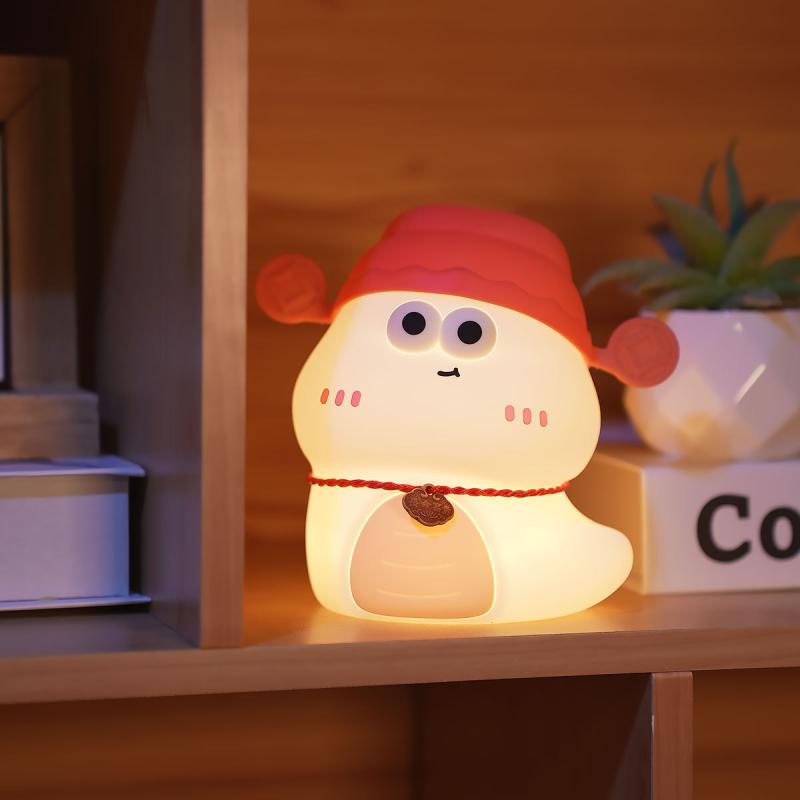 ライト・照明 子供向け小夜灯 蛇 へび 巳年 干支 卓上ライト シリコン製 タッチ式 7色変化 かわいい ナ..