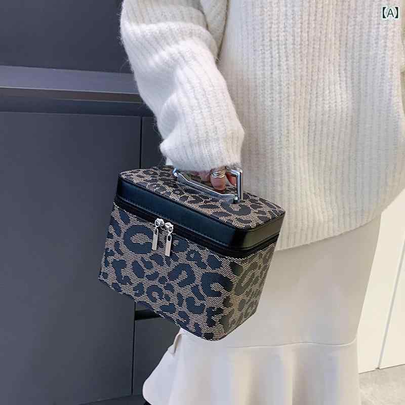 化粧ポーチ レディース 女性 大容量 メイクボックス 豹柄 ヒョウ柄 レトロ 旅行用 ...