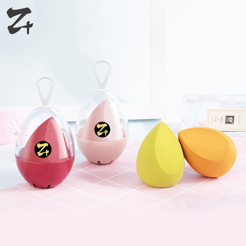 メイクアップスポンジ 柔らかい 美容ツール パフ 乾湿両用 11色 オリーブ形 水滴形 葫芦形 フェイス用