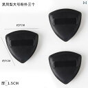 メイクアップスポンジ 大判 3個セット 黒 梨型 パフ BBクリーム リキッドファンデーション 用途:乾燥肌 敏感肌 厚手