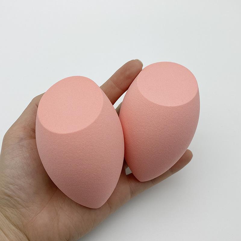 メイクアップスポンジ 卵型 親水性 ポリウレタン製 柔らかい パフ 乾湿両用 ベースメイク 斜めカット ..