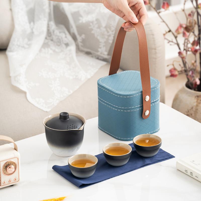 茶器 アウトドア 携帯用 茶器セット ティーポット 湯呑み