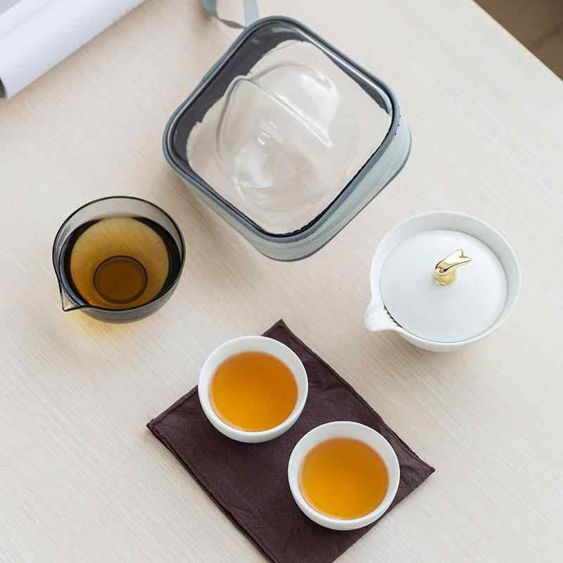 茶器 陶器 旅行茶器セット 急須 二客 湯呑み 携帯用 持ち運び アウトドア 茶道具 贈り物 ギフト 記念品 雅白 草木灰 モラン灰