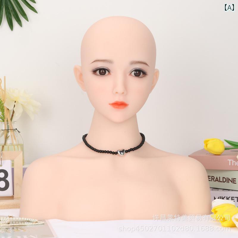 ウィッグ ヘッドトルソー レディース 高品質シリコン製 フェイスマネキン 帽子 アクセサリー 展示 販売 アフリカ ヨーロッパ 南米 東南アジア 北米 東北アジア