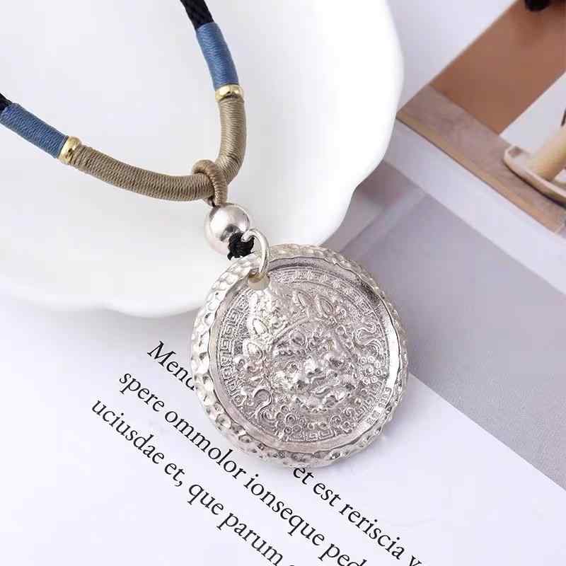 ネックレス メンズ レディース 兼用 U字型 財神 ペンダント 銅製 電気メッキ加工 ラッキーアイテム お守り 個性的 アクセサリー