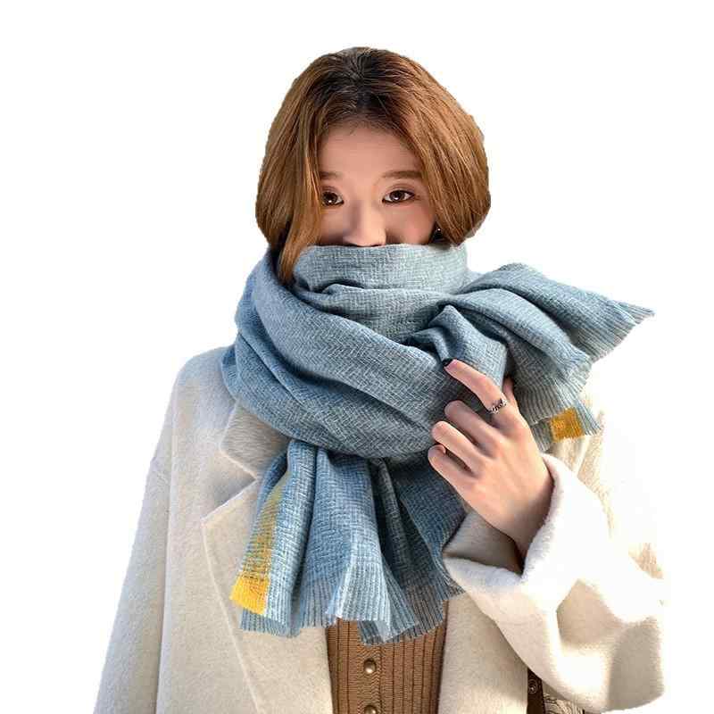 マフラー レディース ストール 秋冬 韓国風 かわいい 厚手 ショール 暖かい 防寒 紫外線対策 ポリエス..