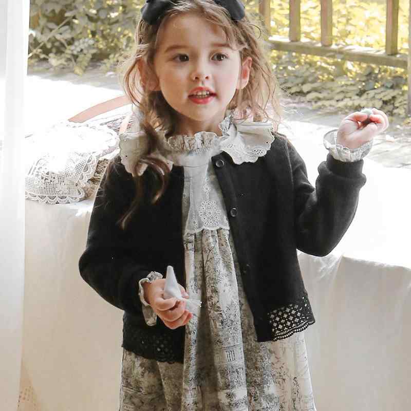 カーディガン キッズ 女の子 子供服 ニット 長袖 ショート丈 トップス 春秋 かわいい おしゃれ 韓国風 ..