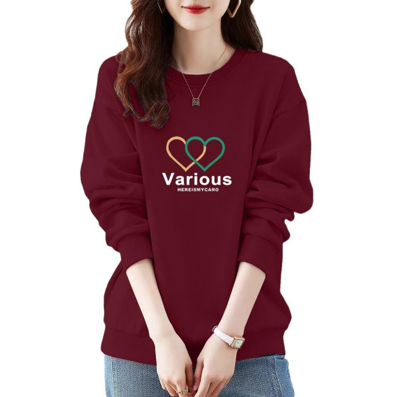 スウェット レディース 裏起毛 あったか 長袖 秋冬 ゆったり おしゃれ かわいい ハート柄 トップス 酒 красный バーガンディ 赤系