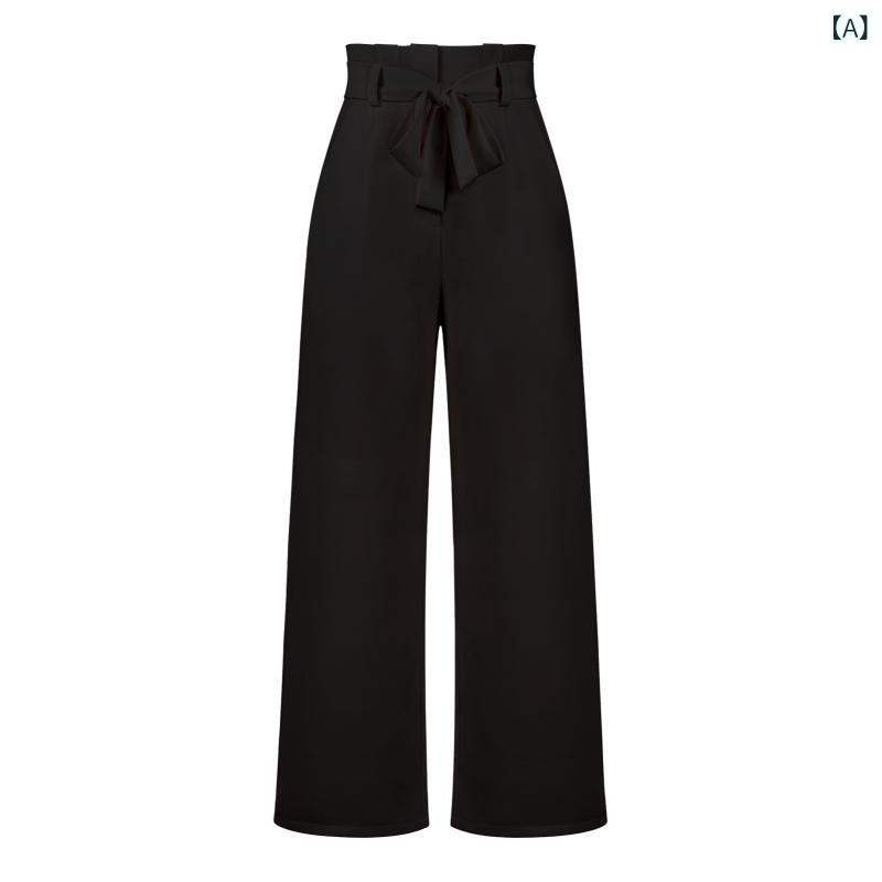 パンツ レディース 接触冷感 ワイドレッグパン...の紹介画像2