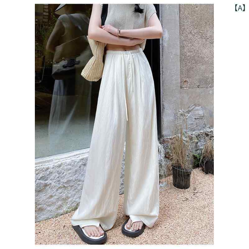 パンツ レディース 春夏 ワイドパンツ 白色 ...の紹介画像2