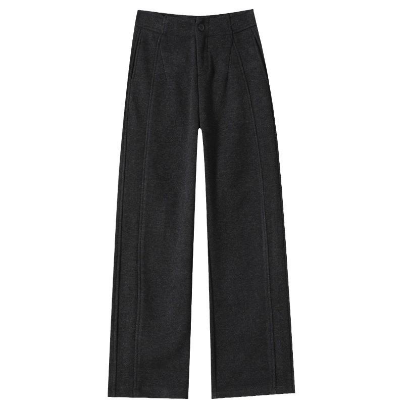 パンツ レディース グレー テーパードパンツ 春秋 高身長 ポリエステル ズボン ボトムス カジュアル ゆったり リラックス ポケット