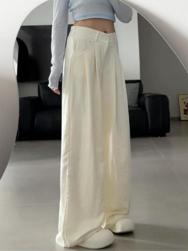 パンツ レディース ワイドパンツ 春夏 薄手 ポリエステル テーパードパンツ ゆったり 高見え オフィス カジュアル きれいめ スラックス
