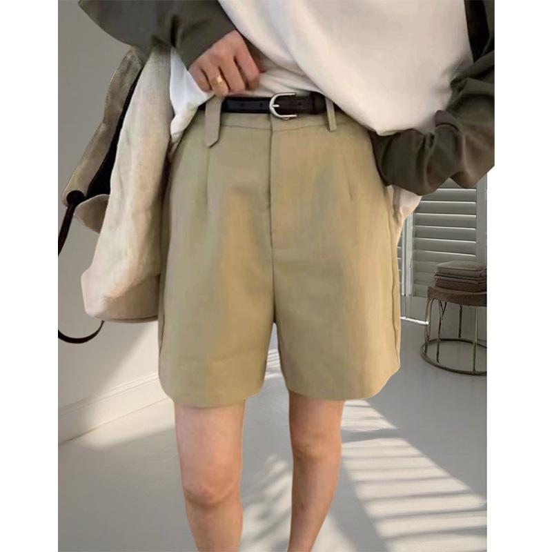 パンツ レディース 高腰 ワイドレッグパンツ キュロット テンセル混紡 コットン混紡 春夏 通勤 ブラック 米白 杏色