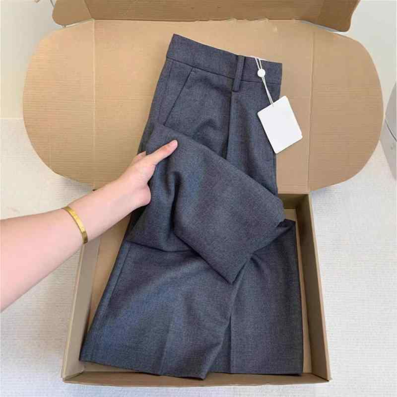 パンツ レディース 高身長 スラックス センタープレス テーパードパンツ ワイドパンツ ポリエステル 美脚 脚長 スタイルアップ オフィス カジュアル きれいめ 上品 高級感 グレー