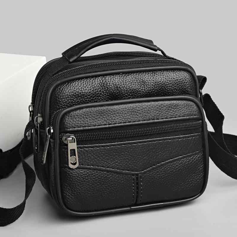 ショルダーバッグ メンズ 男性用 牛革 鞄 カバン スマホポーチ ミニバッグ レザー 斜めがけ 防水 撥水 小さめ ビジネス 通勤(x3)