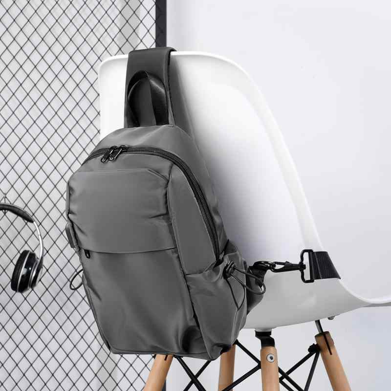 Patterned - メンズ ショルダーバッグ 大容量 男性用 斜めがけ 鞄 シンプル スポーツ 普段使い ブラック グレー
