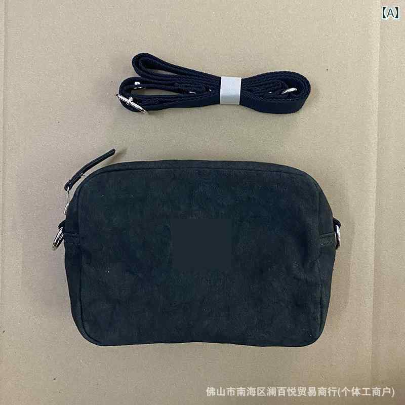 カメラバッグ 男性用 帆布 ショルダーバッグ 超軽量 普段使い ブラック