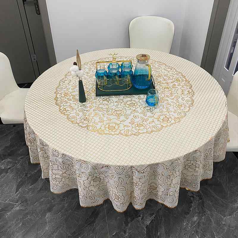 テーブルクロス 円形 防水 防油 PVC 耐熱 撥水 拭ける ダイニングテーブル 食卓カバー 130cm 160cm 180..