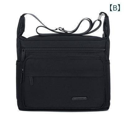 ショルダーバッグ 男性用 撥水 ナイロン 大容量 斜めがけ ワンショルダーバッグ 工具収納 ブルー ブラック グレー 3