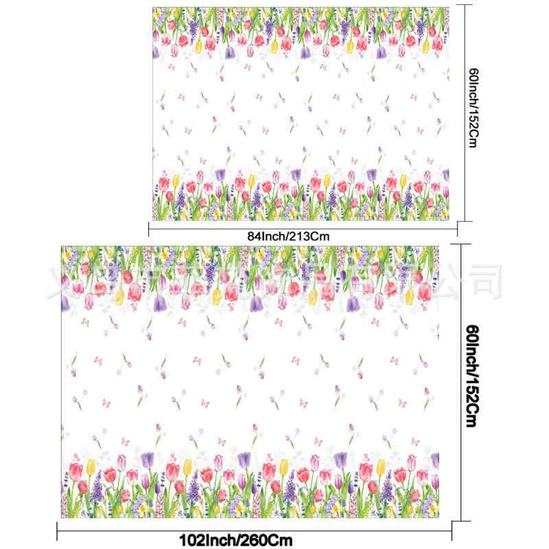 テーブルクロス 防水 防油 長方形 撥水 幾何学模様 ポリエステル製 モノトーン 白黒 花柄 シンプル モダン 家庭用