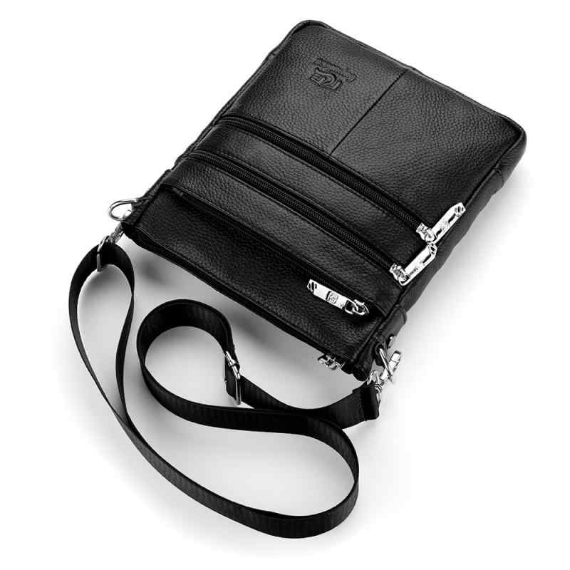 メンズ ショルダーバッグ 男性用 牛革 大容量 斜めがけ 鞄 防水 超軽量 防盗 収納可能 ビジネス 通勤 ブラック ブラウン ポリエステル