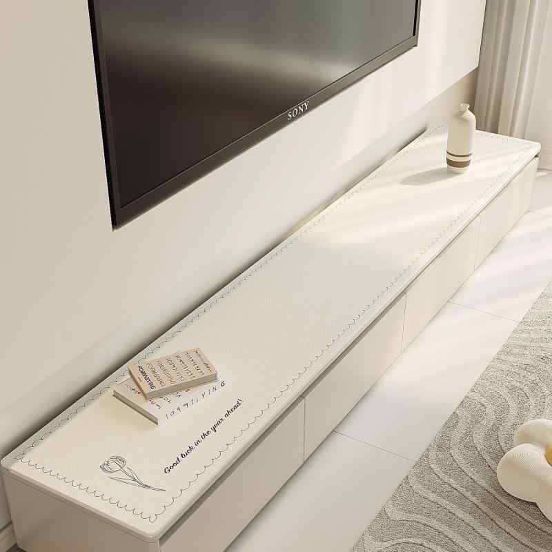 テーブルクロス テーブルマット テレビ台 家具 飾り棚 保護パッド 高級感 レザー 長方形 ストライプ 無地 防水 防塵 防油