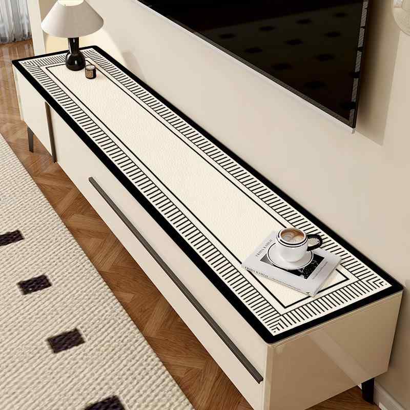 テーブルクロス テーブルマット テレビボード用マット 食器棚用マット シューズボックス用マット 高級感 レザー調 防水 耐熱 防油 滑り止め 長方形 30cm 35cm 40cm 45cm 50cm