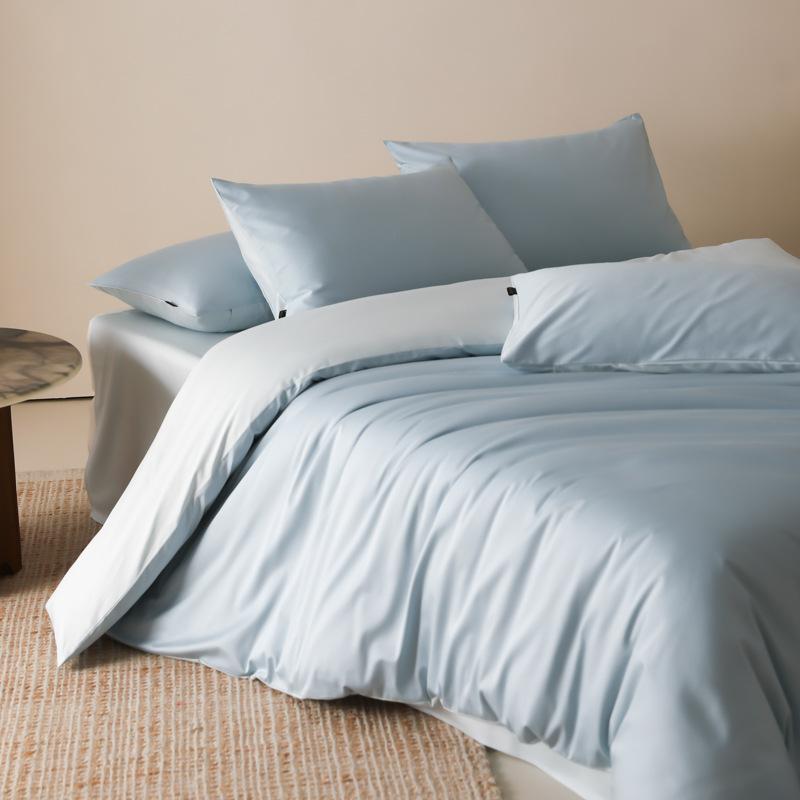 寝具 シングル 布団カバー ベッドシーツ ベッドカバー 長絨綿 綿100％ 無地 150x200cm 200x230cm 220x2..