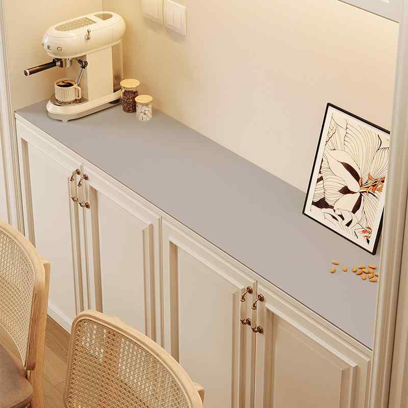 テーブルクロス テーブルマット 食器棚用保護マット 傷防止マット 防水 防汚 PUレザー 無地 長方形 モダン シンプル