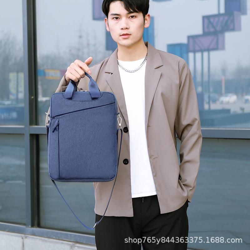 メンズ ショルダーバッグ ビジネスバッグ 多機能 手提げ パソコンバッグ 軽量 出張 旅行 薄型 ブリーフ..