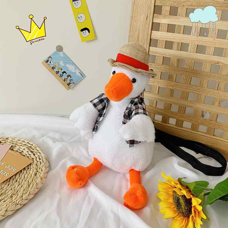 ショルダーバッグ キッズ かわいい カートゥーン アニマル 黄色 赤 灰色 緑色 ぬいぐるみ ポシェット ..