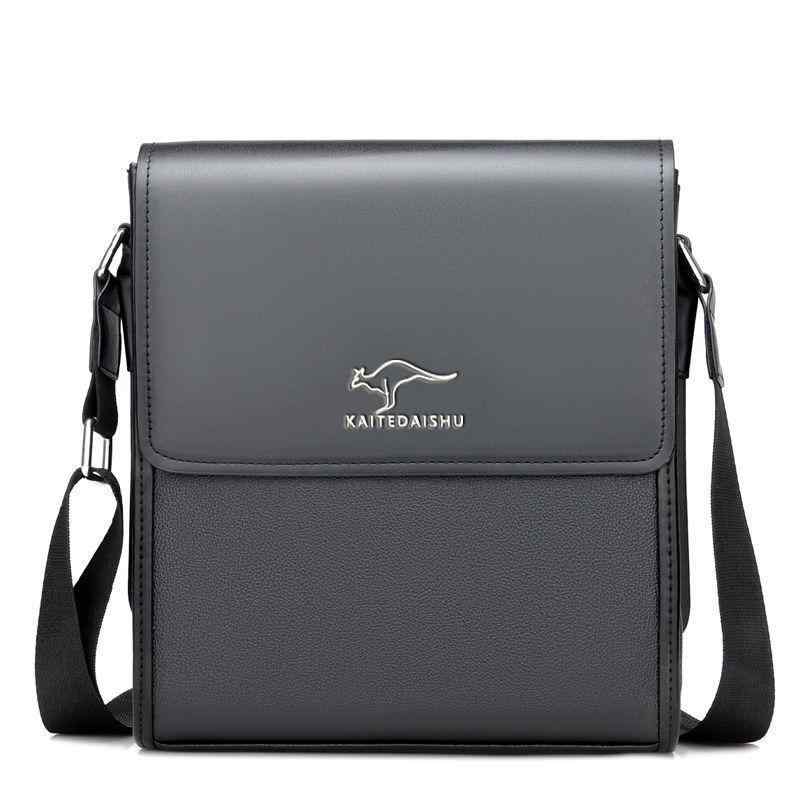 ショルダーバッグ 男性用 鞄 本革風 耐摩耗 斜めがけ ビジネス カジュアル 無地 ブラック ブラウン