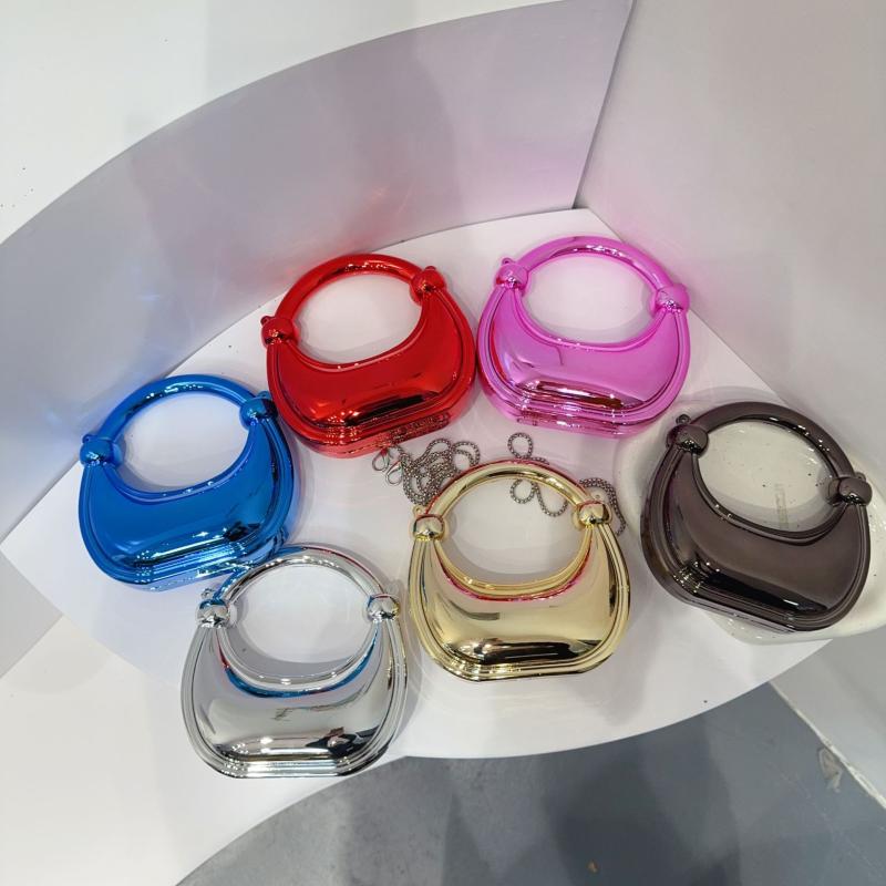 ミニバッグ レディース ガールズ アクリル 貝殻型 ショルダーバッグ ミニ 斜めがけ チェーン ベーシッ..