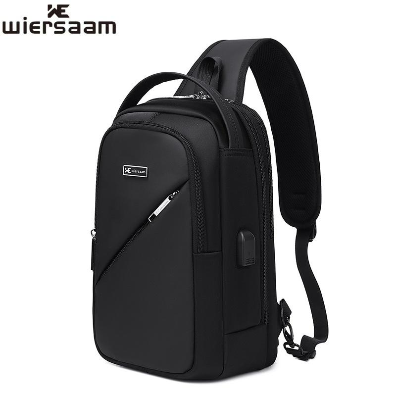 ボディバッグ メンズ 男性用 防水 多機能 ショルダーバッグ 斜めがけバッグ バイカラー トレンド 旅行 普段使い