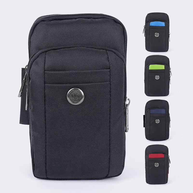 メンズ 斜めがけバッグ ショルダーバッグ 紳士 鞄 多機能 ナイロン 無地 シンプル ビジネス カジュアル スポーティ スマホ アームバッグ ブラック ブルー グリーン ネイビー レッド