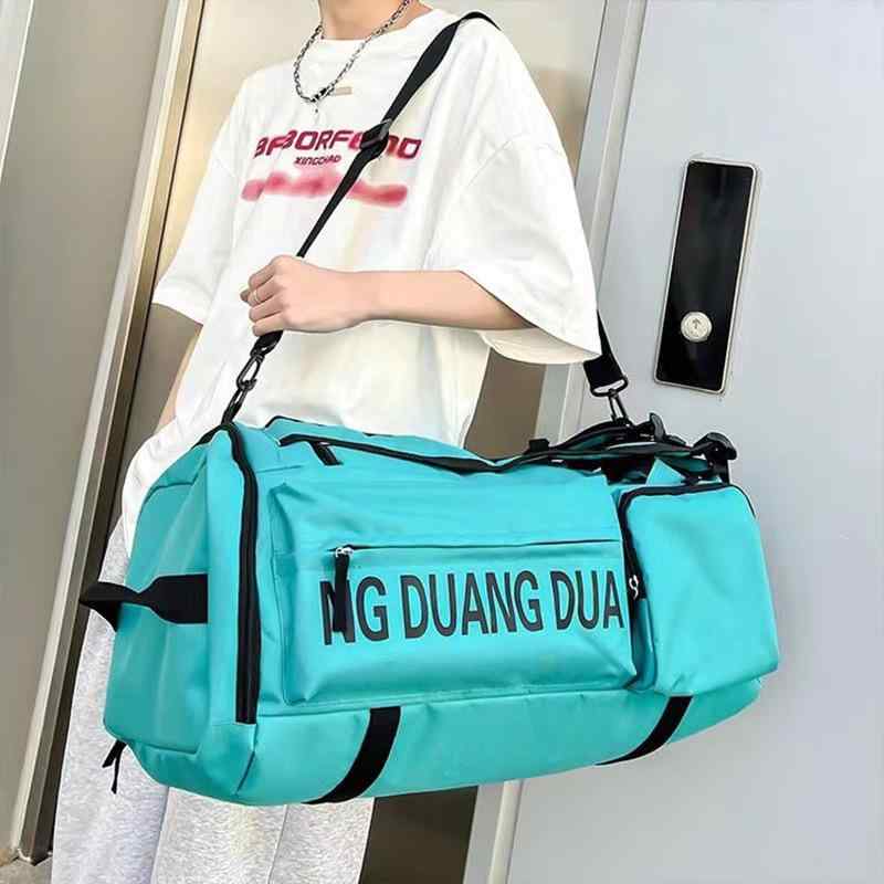 バックパック 男性用 大容量 スポーツ 運動 訓練 乾湿分離 ジム 旅行 防水 軽量 オックスフォード生地 ..