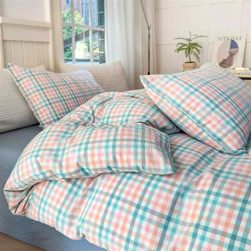 布団カバー レディース メンズ A類 純綿 色織り 水洗い コットン100% 全棉 抗菌 親膚 シングル セミダ..