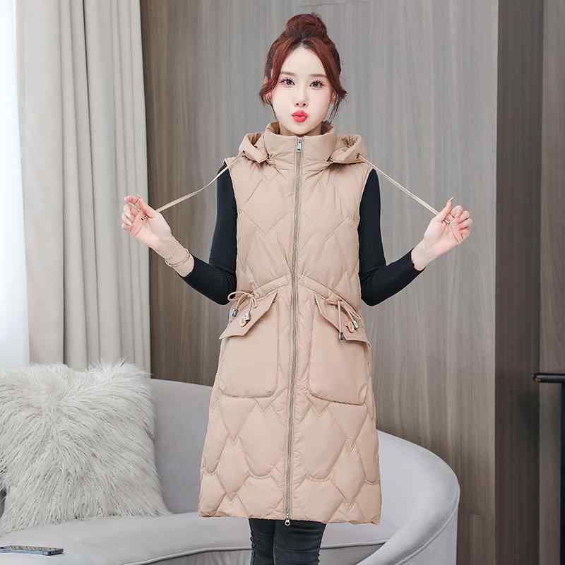 ・スタイル: カジュアル・着丈: ミドルロング（65cm超80cm以下）・ネックライン: フード付き・柄: 幾何学模様・要素: ポケット・素材: ポリエステル・組成: ポリエステル90-95%・カラー: ホワイト、カーキ、コーヒー、ブラック...