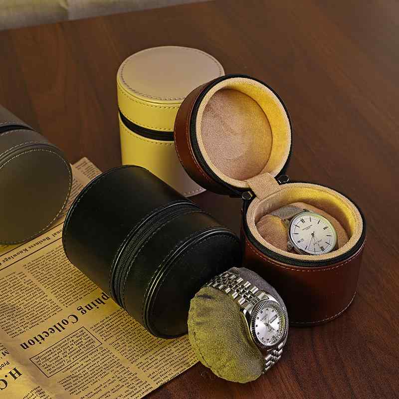 腕時計 収納ケース レディース メンズ 携帯用 レザー 時計ケース ウォッチケース 小型 アクセサリーケ..