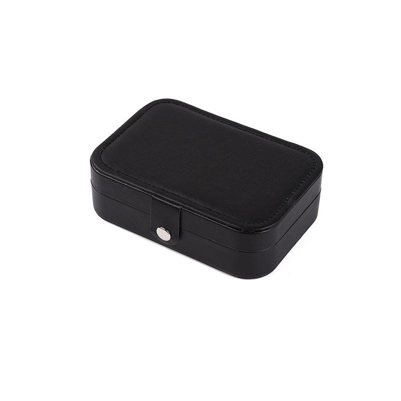 アクセサリーケース レディース 女性用 ピアス イヤリング 指輪 ネックレス 収納 ケース レザー風 無地 ブラック ホワイト ブルー ピンク コンパクト 持ち運び 携帯用