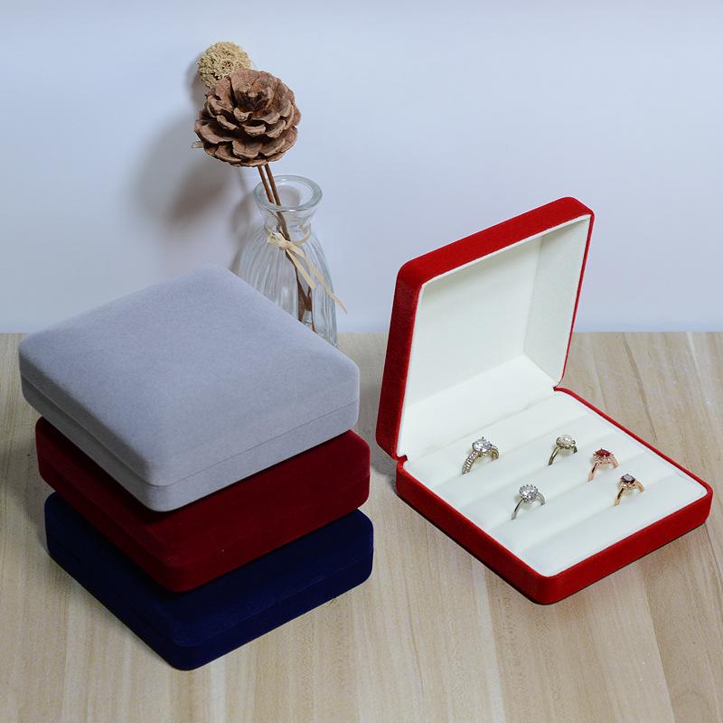 アクセサリーケース レディース 指輪 ピアス 収納ケース 携帯用 小型 コンパクト PUレザー レッド 赤 灰色 ブルー 紺色 イヤリング ブローチ