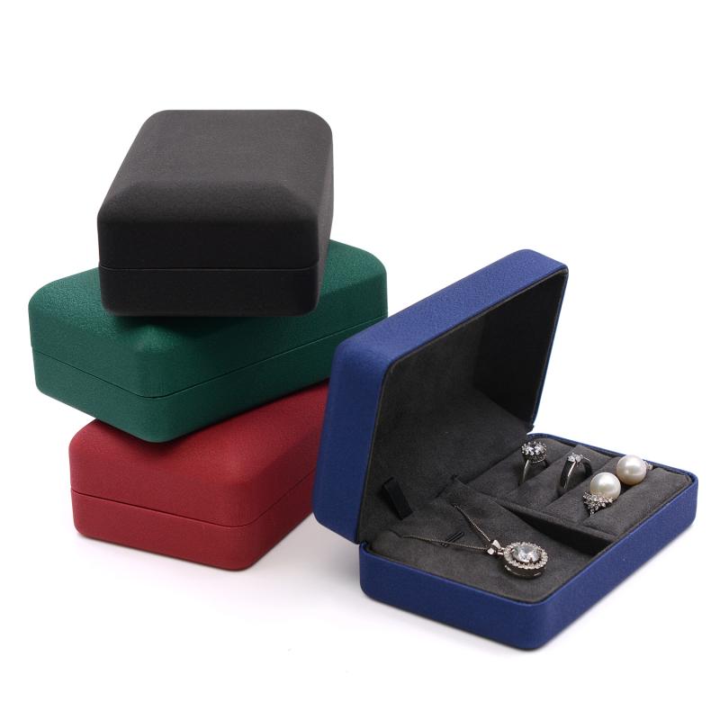 指輪 ピアス イヤリング ネックレス ジュエリー アクセサリー 収納ボックス 携帯用 コンパクト 紺 赤 ..